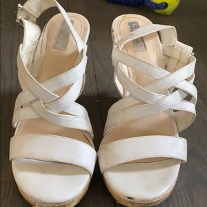 White Jessica Simpson wedges